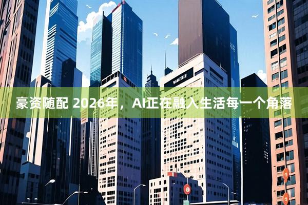 豪资随配 2026年，AI正在融入生活每一个角落